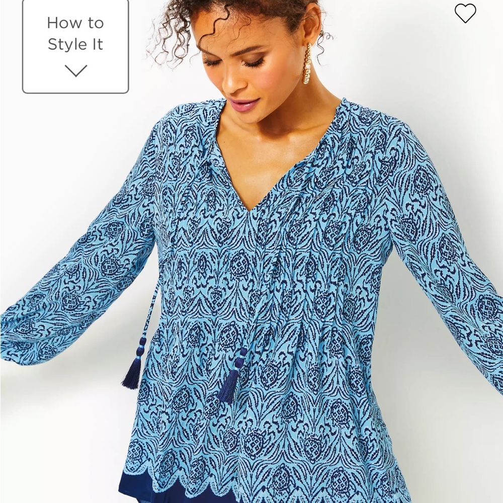 Lily Pulitzer Sz Small Marlina T in BonBon Blue